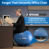 Exercise Ball Base for Stability - Stand For Balance Balls Fits Balls from 55cm to 75cm