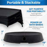 Exercise Ball Base for Stability - Stand For Balance Balls Fits Balls from 55cm to 75cm