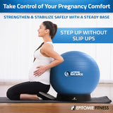 Exercise Ball Base for Stability - Stand For Balance Balls Fits Balls from 55cm to 75cm