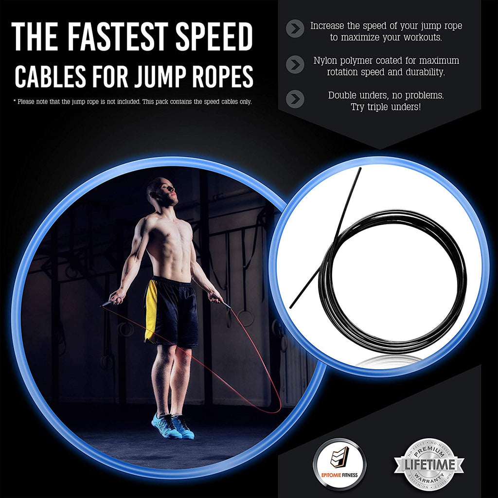 Ultra Speed Replacement Jump Rope Cable – Epitomie Fitness