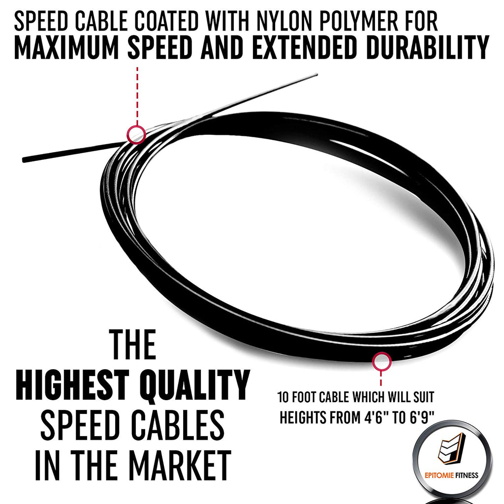 Ultra Speed Replacement Jump Rope Cable – Epitomie Fitness