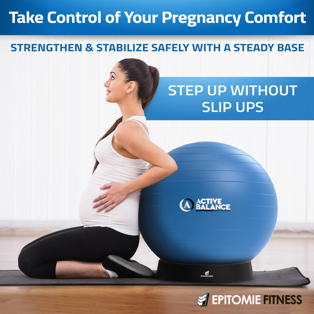 Exercise Ball Base for Stability Stand For Balance Balls Fits Balls Epitomie Fitness